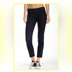 NWT $188 J BRAND TAILORED CROP INKWELL SLIM STRETCH ANKLE PANTS JEANS 28